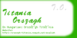 titania orszagh business card